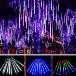 Outdoor Solar Meteor Christmas String Lights - Image 2