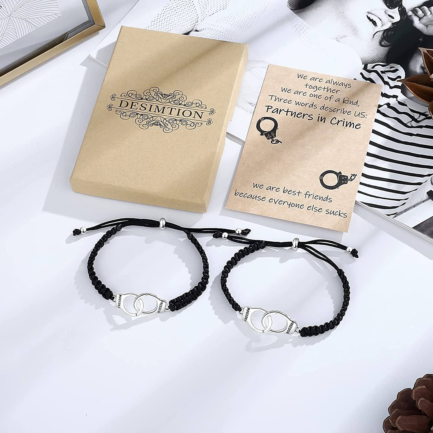 Partner in Crime Handcuff Friendship Bracelets - Image 4