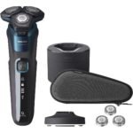 Philips Wet & Dry Shaver 5000 with SkinIQ Tech + Shave Heads, Charging & Cleaning Base (Refurbished)