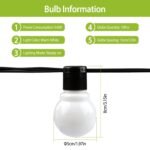 Plug-in Globe String Light Warm White Fairy Light Bulbs - Image 8