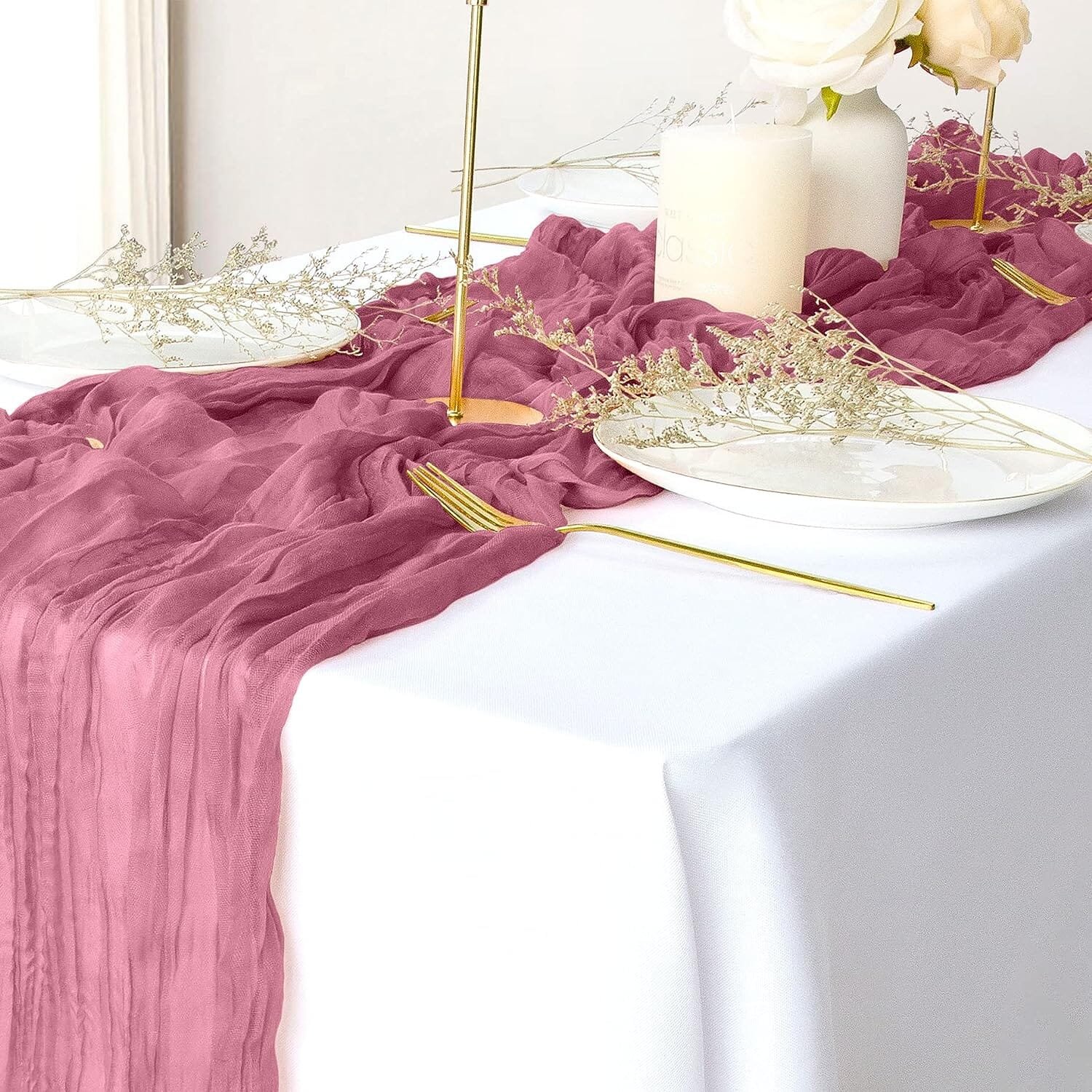 Polyester Crinkle Table Runner - Bilde 9