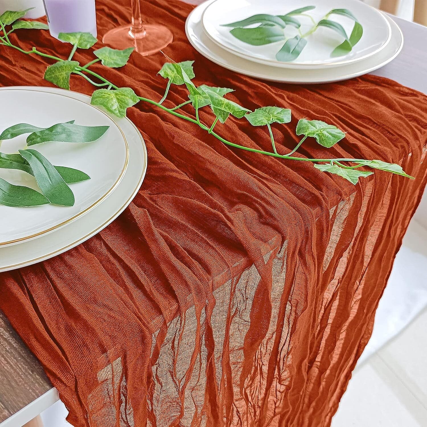 Polyester Crinkle Table Runner - Bilde 12