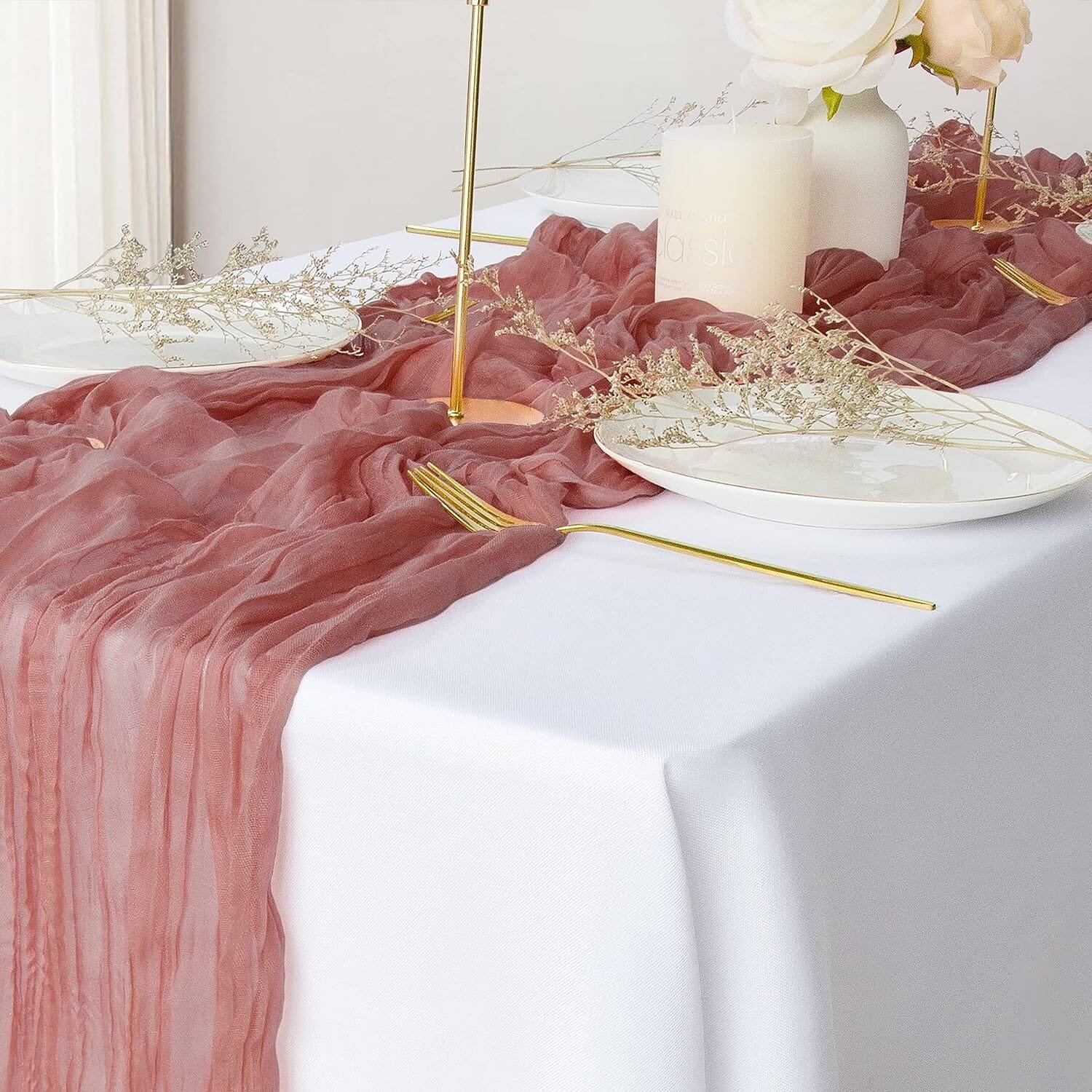 Polyester Crinkle Table Runner - Bilde 4