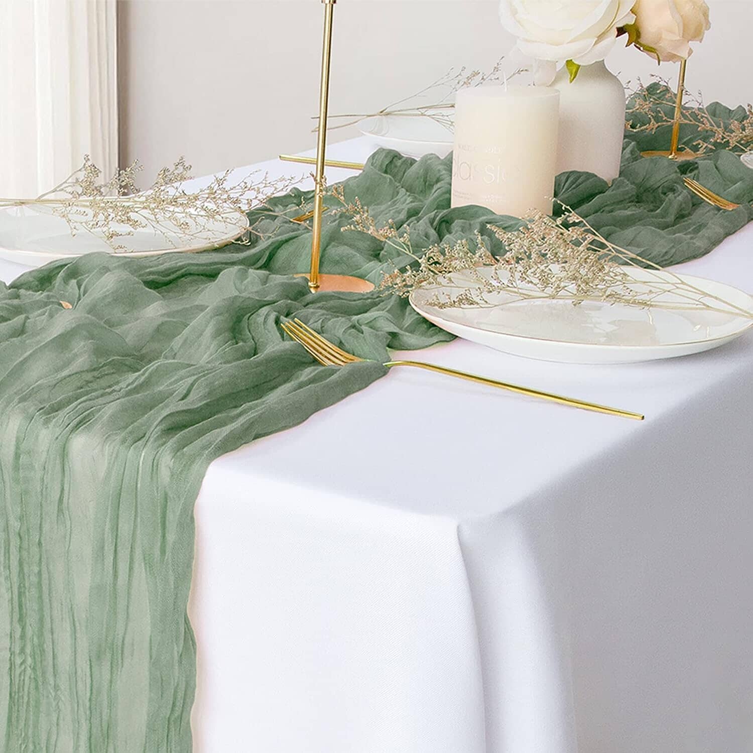 Polyester Crinkle Table Runner - Bilde 3
