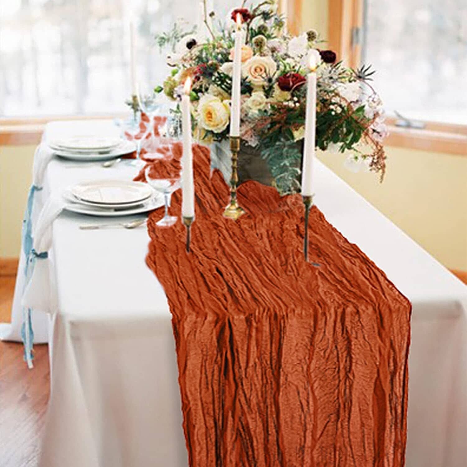 Polyester Crinkle Table Runner