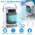 Portable Air Conditioner Fan Evaporative Humidifier 3 Speed Spray - Bilde 6