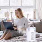 Portable Air Conditioner Fan Evaporative Humidifier 3 Speed Spray - Bilde 13