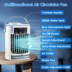 Portable Air Conditioner Fan Evaporative Humidifier 3 Speed Spray - Bilde 10