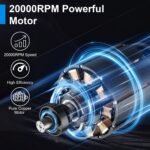 Portable Handheld Cordless Small Chain Saw Battery Powered with 2Pcs 2200mAh Rechargeable Batteries 4in/6in Chains for Pruning Trees Wood Cutting - Bilde 12