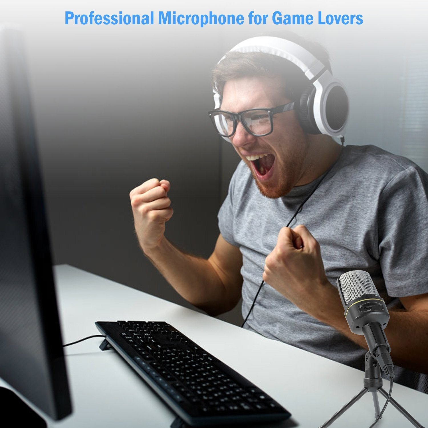 Pro Condenser Microphone with Tripod - Image 16