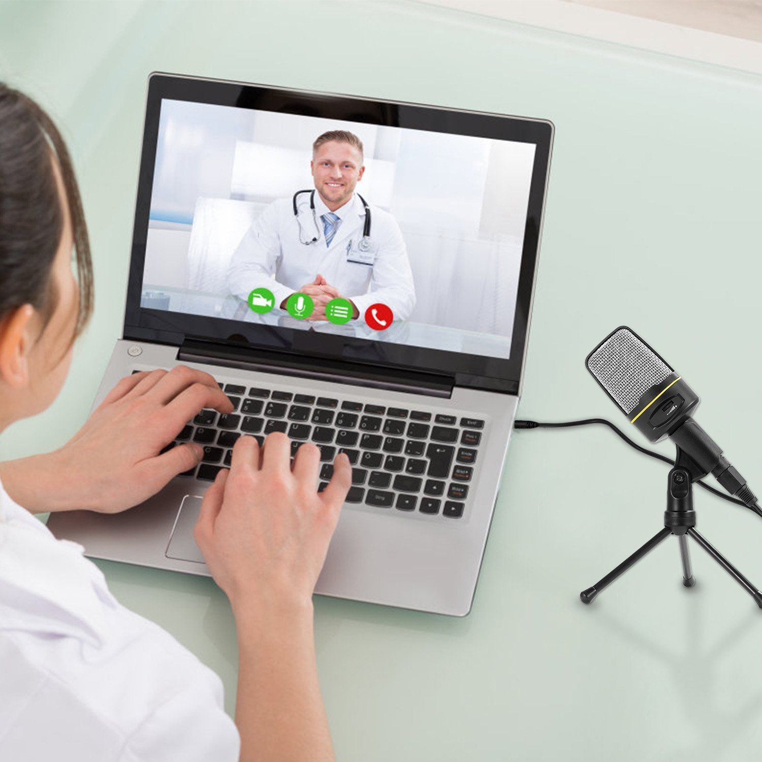 Pro Condenser Microphone with Tripod - Image 17