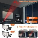 Projection Alarm Clock LED Digital Alarm Clock with Dual Alarms Snooze - Bilde 10