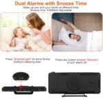 Projection Alarm Clock LED Digital Alarm Clock with Dual Alarms Snooze - Bilde 6