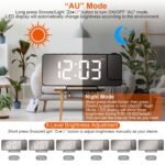 Projection Alarm Clock LED Digital Alarm Clock with Dual Alarms Snooze - Bilde 5