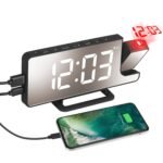 Projection Alarm Clock LED Digital Alarm Clock with Dual Alarms Snooze - Bilde 4