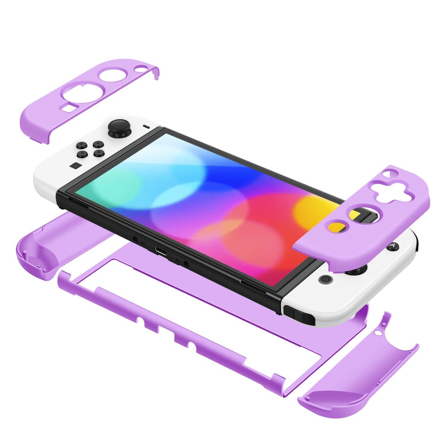 Protective Shell Cover Hard Dockable Case Fit for Nintendo Switch OLED - Image 18