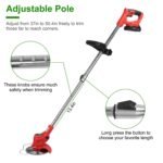 Rechargeable Electric Cordless Grass Trimmer with Alloy Saw Blade - Bilde 6