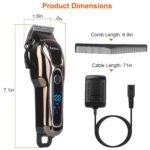 Rechargeable Electric Hair Clipper - Bilde 3
