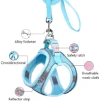 Reflective Dogs Harness with Leash Adjustable Harness Vest Breathable Collars - Bilde 10