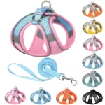 Reflective Dogs Harness with Leash Adjustable Harness Vest Breathable Collars - Bilde 9