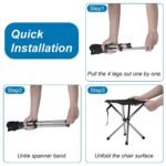 Retractable Portable Folding Chair Easy Set Up Backpacking Stool - Image 4