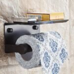 Self-adhesive Toilet Paper Holder With Shelf - Image 5