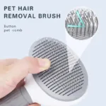 Self Cleaning Slicker Brush Suitable for Pets with Long or Short Hair - Bilde 6