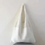 Simple Retro Hollow Crochet Bag - Bilde 4