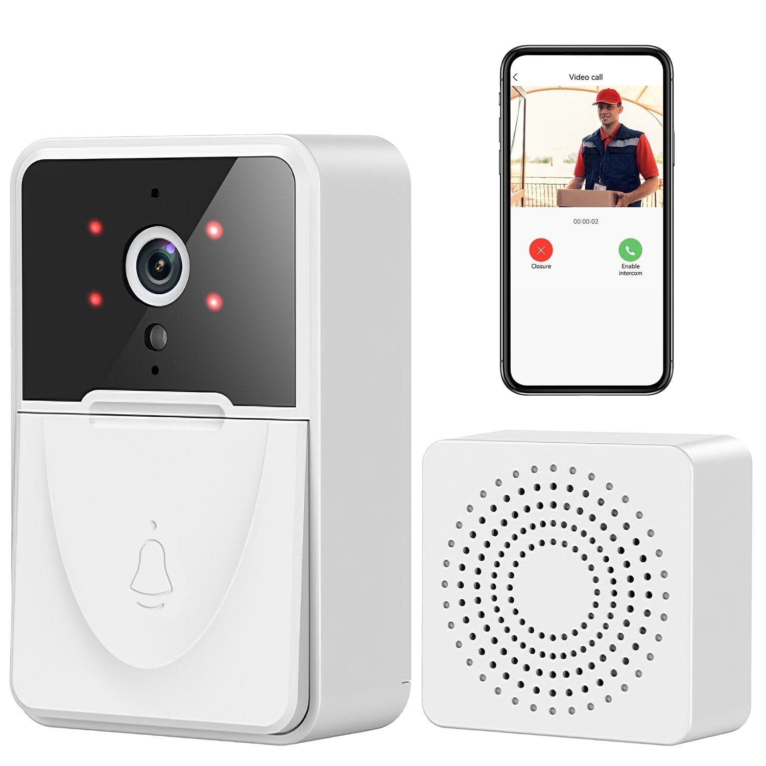 Smart Wireless Wi-Fi Video Security Doorbell