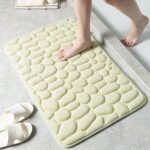 Soft Memory Foam Non Slip Cobblestone Embossing Bath Mat - Image 3