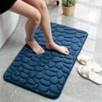 Soft Memory Foam Non Slip Cobblestone Embossing Bath Mat - Image 2