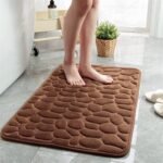 Soft Memory Foam Non Slip Cobblestone Embossing Bath Mat - Image 10