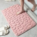 Soft Memory Foam Non Slip Cobblestone Embossing Bath Mat - Image 14