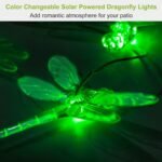 Solar Powered Dragonfly Lights Wind Chimes - Bilde 8