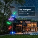 Solar Powered Dragonfly Lights Wind Chimes - Bilde 9