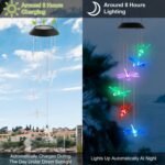 Solar Powered Dragonfly Lights Wind Chimes - Bilde 7