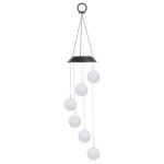 Solar Powered LED Ball Wind Chimes - Color Changing LED String Light - Image 2