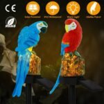 Solar Powered Parrot Garden Light IP65 Waterproof LED - Image 11