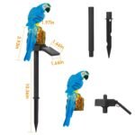 Solar Powered Parrot Garden Light IP65 Waterproof LED - Image 10