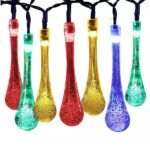 Solar String Lights 20ft 30 LED Water Drop Solar String Fairy Waterproof Lights - Bilde 2