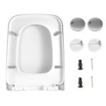 Square Toilet Seat with Grip-Tight Seat Bumpers - Image 5
