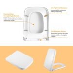 Square Toilet Seat with Grip-Tight Seat Bumpers - Image 8