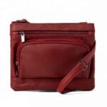 Super Soft Leather Wide Crossbody Bag - Bilde 6