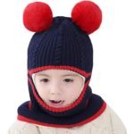 Toddler Fleece Lined Winter Bear Hat - Bilde 3