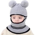 Toddler Fleece Lined Winter Bear Hat - Bilde 4
