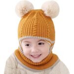 Toddler Fleece Lined Winter Bear Hat - Bilde 6