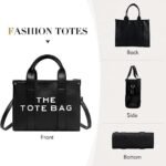Trendy Leather Tote Bag Small Personalized Top Handle Crossbody Handbags - Image 12