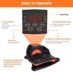 Under Desk Elliptical Machine Seated Pedal Exerciser with 5 Speed Levels 3 Auto Modes - Bilde 13