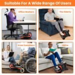 Under Desk Elliptical Machine Seated Pedal Exerciser with 5 Speed Levels 3 Auto Modes - Bilde 10