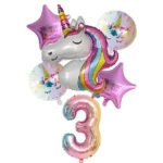 Unicorn Balloons for Birthday Decorations - Bilde 4